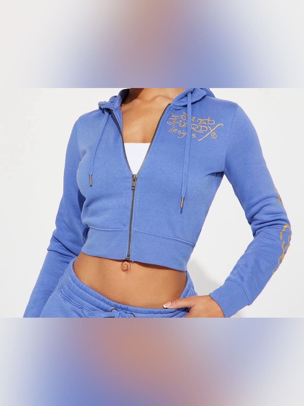 Ed Hardy - Lotus Love Zip Hoodie 💙